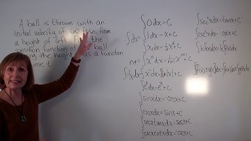 Elementary differential equations. Finding the position function from the acceleration function.