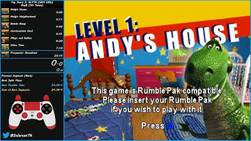 Toy Story 2 - Any% (30 Token) Speedrun in 25:05 (N64 EMU) [Former WR]