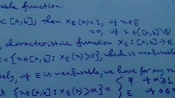 A bounded set E of reals is measurable iff it