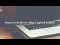 Page after login  logout  strict login  opencart extension