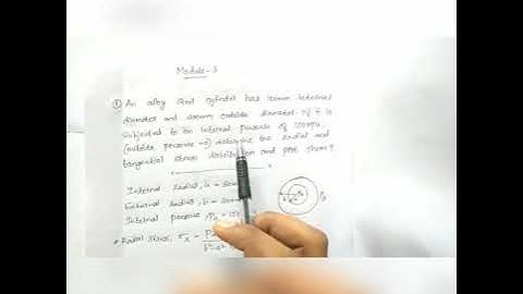 KTU - ME202- AMOS,MODULE 3 - THICK CYLINDER PROBLEMS