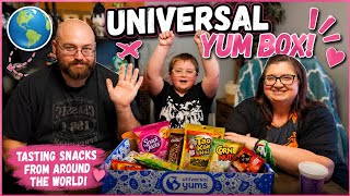 We Tried Snacks From Around the World! 🌎🍿 | Universal Yums Taste Test (Some Were TERRIBLE! 😂)