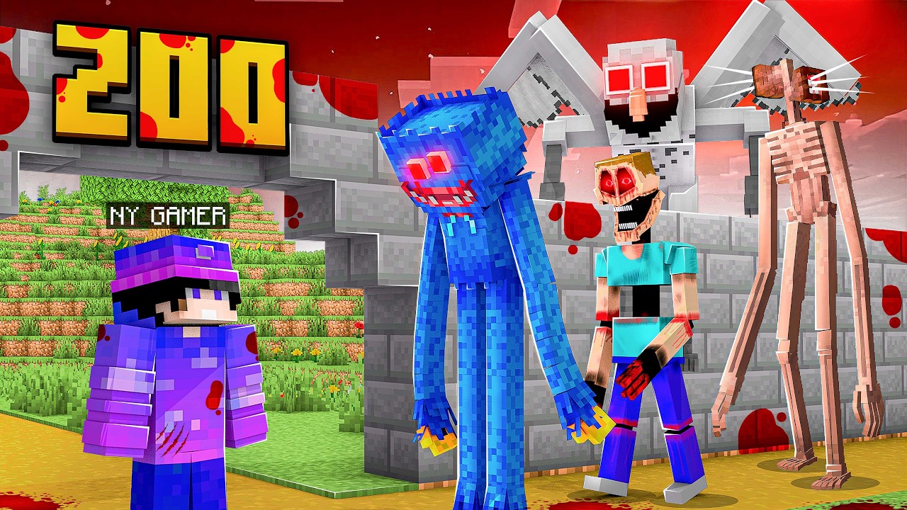 I Made a Zoo with Famous Scary Mobs in Minecraft..