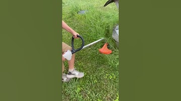 Stihl FS40. #lawncare #stihl #outdoors #lawnmaintenance #exmark #mowing #shorts #trending