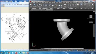 AutoCAD 3D MODELING with  Simple step, Pipe Bend by torus command #CADSIKHE