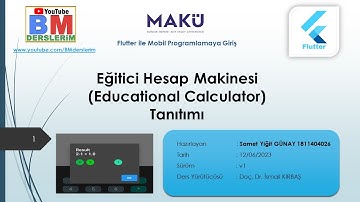Educational Calculator App Eğitici Hesap Makinesi Uygulaması