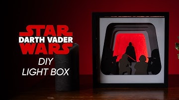 How to Make Darth Vader ShadowBox | Easy DIY Tutorial