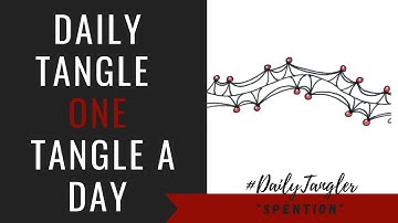 Daily Tangle - Pattern  Focus - Spention   | How to draw | #DailyTangler