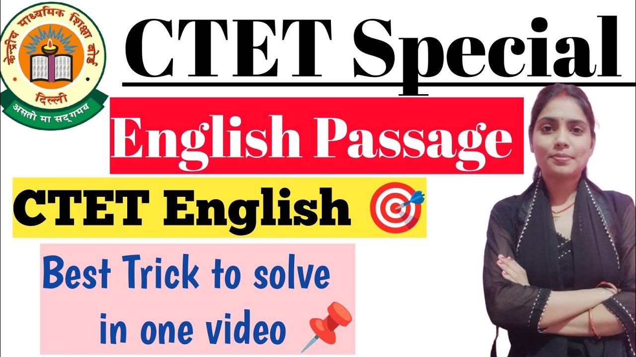 Best Trick to solve English Passage |CTET Special | #ctetexam |CTET ...