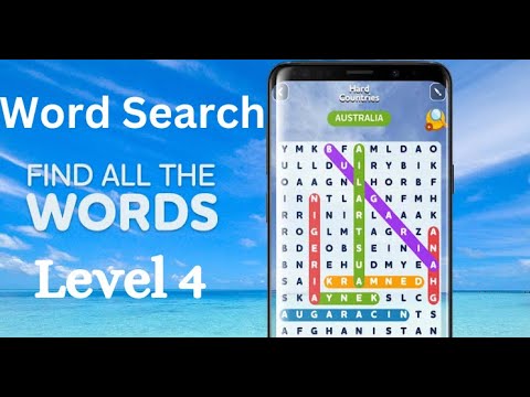 Word Search Game Level 4 Fun Word Search Puzzle Solved
