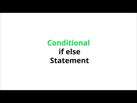 Conditional statements in
