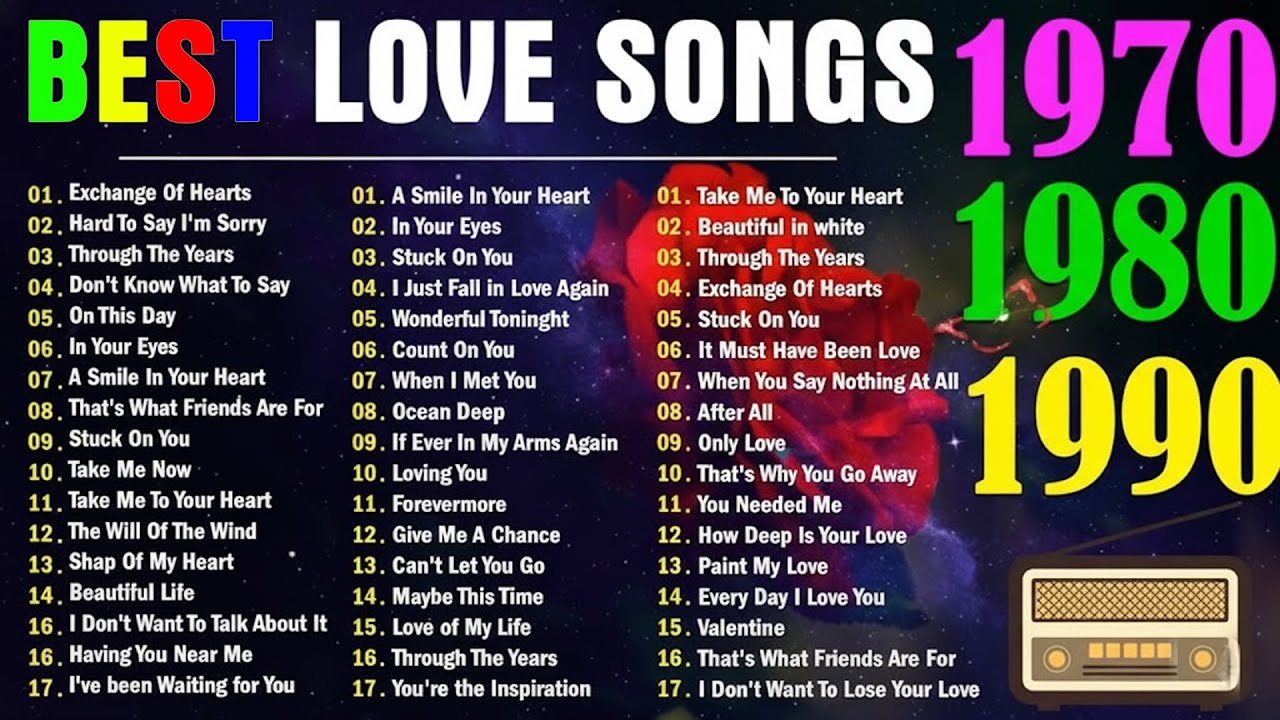 💖 BEST LOVE SONGS EVER 🎶 GREATEST ROMANTIC CLASSIC HITS OF THE 70S, 80S & 90S | OLD LOVE SONGS