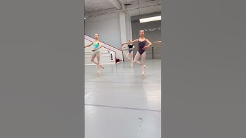 Regular Ballet Class: Pointe Combination in Center, California #ballet #dance