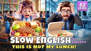 OMG... Where Is My Lunch! | Slow English Listening Story (A2 Level)