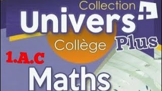 تمارين  5-6-7-8-9-10صفحة 14 كتاب الرياضيات الأولى اعدادي خيار فرنسي Univers plus de 1er A collège