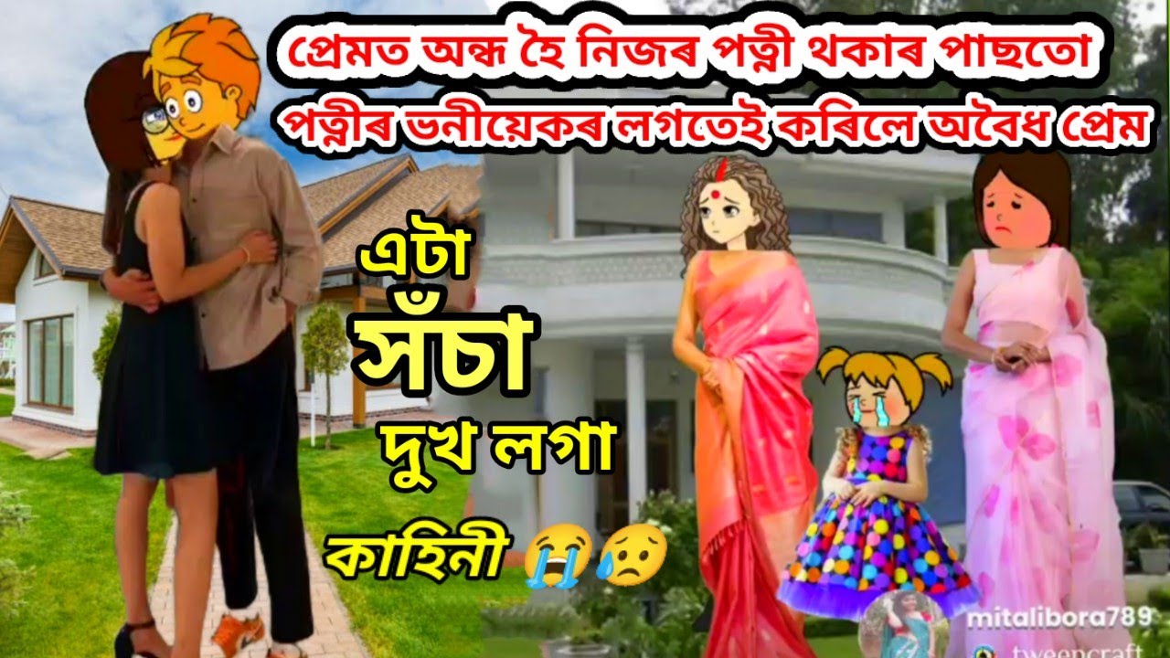 💥😥নিজৰ ভনীয়েকেই হবলৈ আহিল বায়েকৰ সতিনী💥Assamese Cartoon/Assamese story/Assamese short film