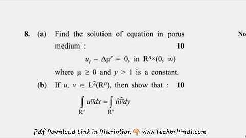 Dcrust MSc Mathematics 3rd Sem Partial Differential Equation Question Paper