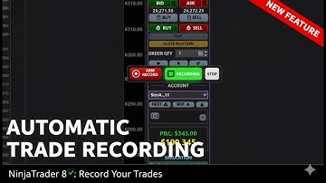 How to Automatically Record Your Trades in NinjaTrader 8 (New Feature)