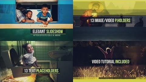 After Effects Template: Elegant Slideshow