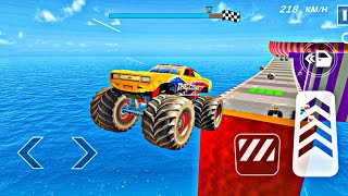 Monster Truck Mega Ramp Extreme Racing - Impossible GT Car Stunts Driving - Gadi game - Android Game screenshot 2