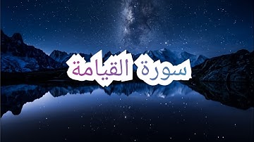 سورة القيامة(كاملة) بصوت القارئ رعد الكردي تلاوة مريحة للقلب🤍💙
