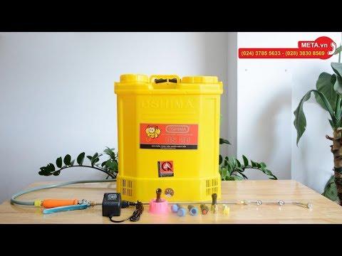 Video Bình phun thuốc trừ sâu Oshima OS20 dung tích 20 lít... - youtube