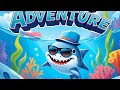 Shark adventure🦈#animation#cartoon#kidsrhymes#kidseducation#shark #kidsvideo#funny#animal#kidssongs