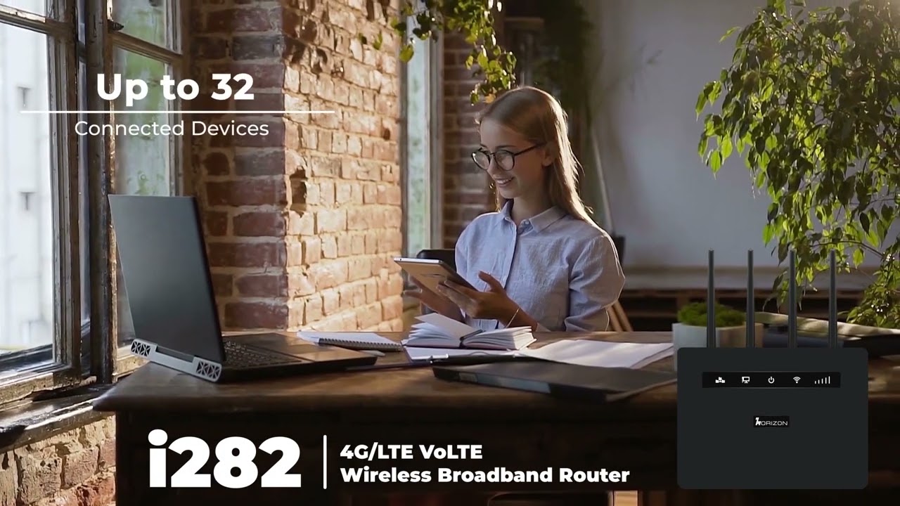 I482 Router I282 4G LTE Indoor Router | Horizon Powered - YouTube