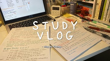 STUDY VLOG 📕| Vlog học tập của một học sinh cấp 3 👩🏻‍💻🥕- Study Vlog of a High School Student