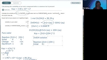 Calculating the Solubility of an Ionic Compound when a Common Ion is Present