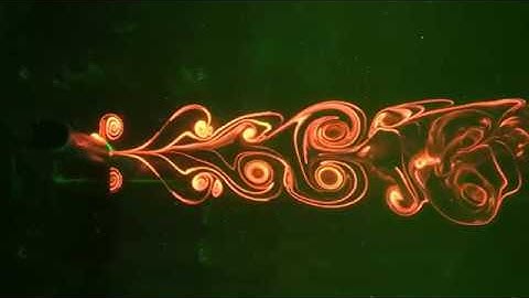 Wake pattern behind an oscillating cylinder