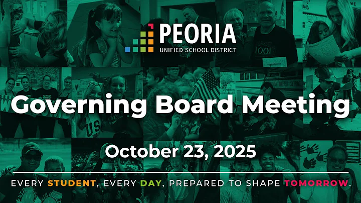 Peoria Unified Governing Board Meeting (October 23, 2025)