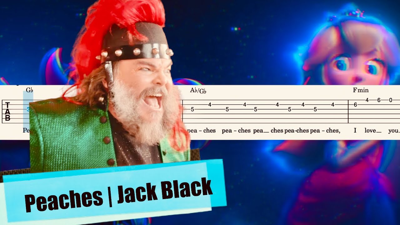 Peaches by Jack Black Guitar Tutorial! @martinguitar @jackblack #marti