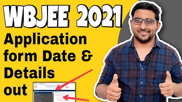 Breaking News - WBJEE 2021 Application form date and Detail out | Syllabus , Pattern | JEE main 2021