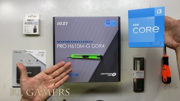 intel Core i3 12100 msi PRO H610M-G DDR4 PNY SSD TOTOLINK AC650 Desktop PC Build