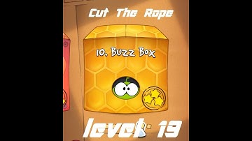 Cut the Rope Walkthrough Buzz box level 19 all three stars