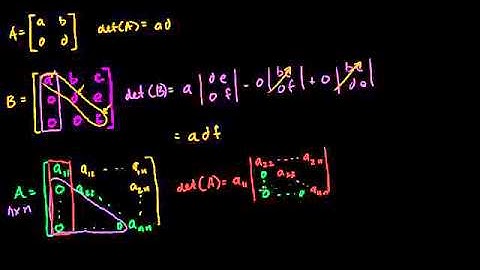 06   More determinant depth   06   Upper triangular determinant