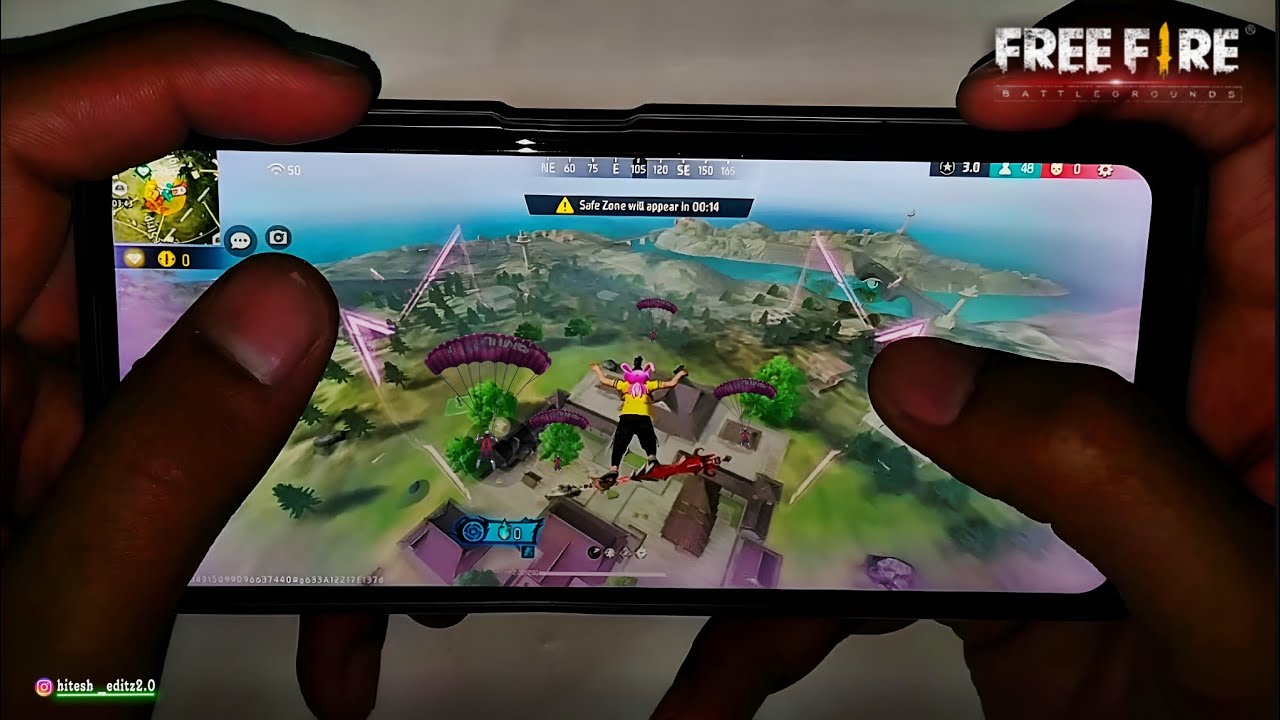 High School| Free Fire New Update Full Rush Handcam Gameplay 🎀 [HIGHLIGHTS]