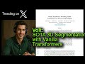 Volt: SOTA 3D Segmentation with Vanilla Transformers