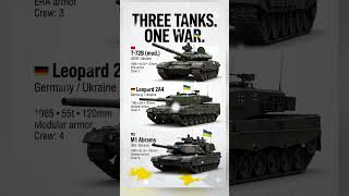 3 Tanks. 1 Battlefield.T-72B vs Abrams vs Leopard - All Used by Ukraine