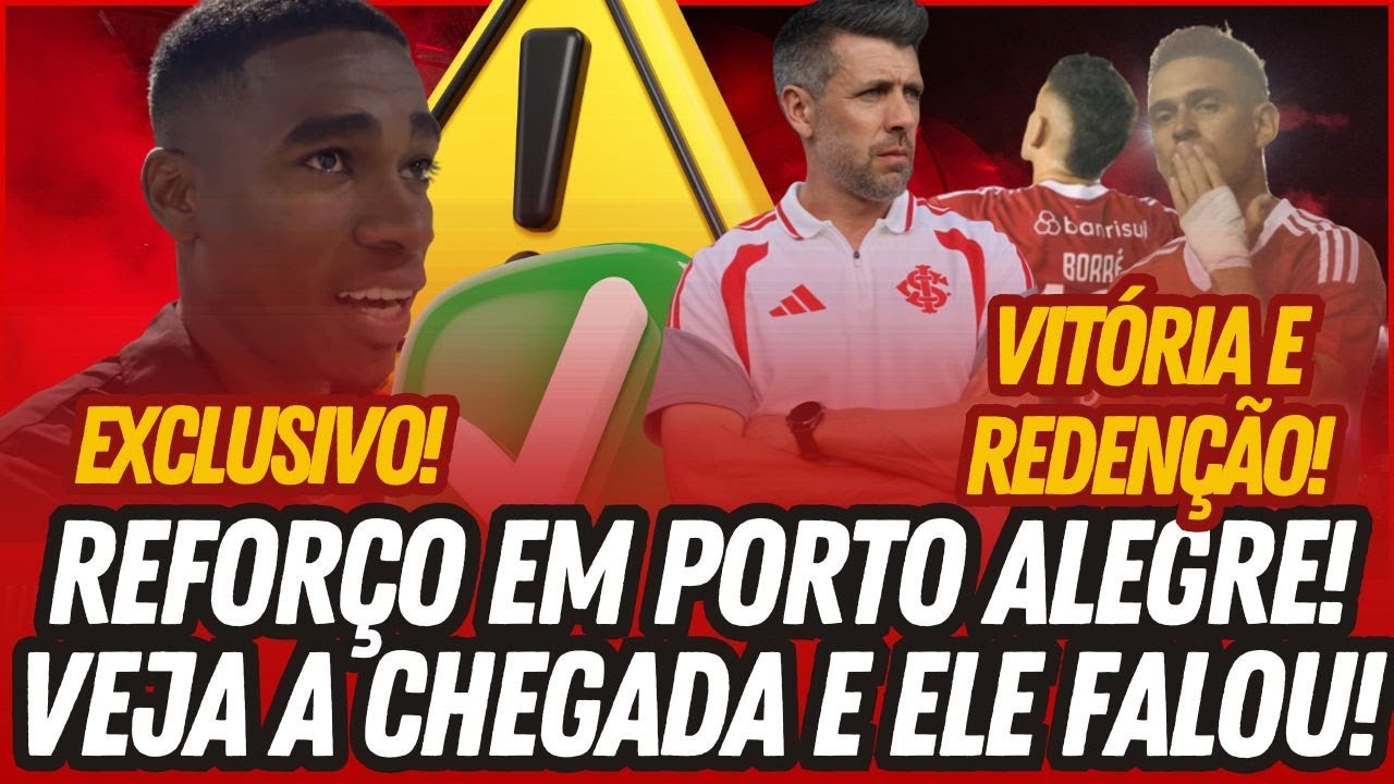 🚨⚠️ EXCLUSIVO! REFORÇO CHEGOU A PORTO ALEGRE E FALEI COM ELE! • VEJA • ESTREIA E SHOW DE BORRÉ!