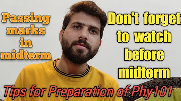 Phy101 midterm preparation 2022|Important instructions for midterm exams| Physics point