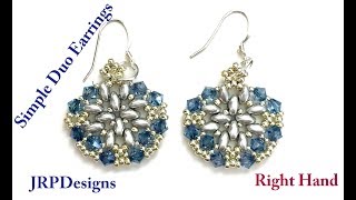 Right Hand- -Simple Duo Earrings — Intermediate Level
