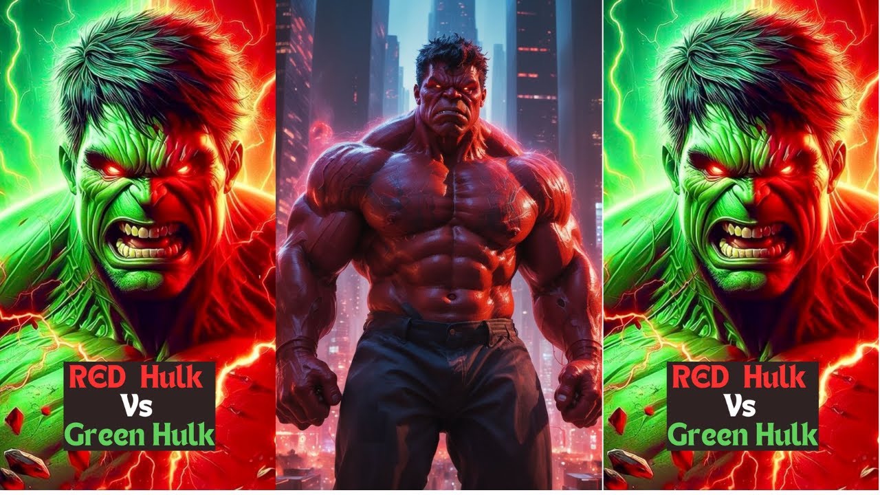 Red Hulk Vs Green Hulk Who is More Powerful ? - YouTube