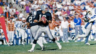Jim Plunkett throws his 164th & final career NFL TD pass | December 21, 1986 | Raiders vs. Colts