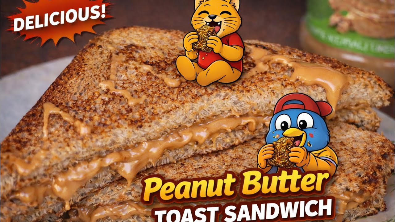 Peanut Butter Toast Sandwich - 100% Unsweetened Peanut Butter! Disano Natural Creamy High Protein 🥪
