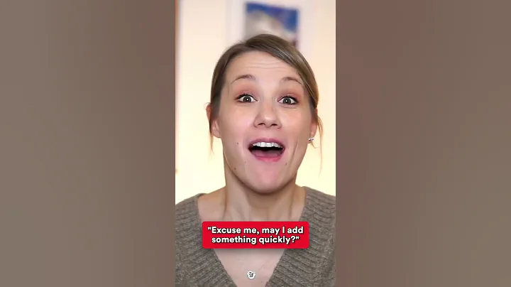 Use these English phrases to interrupt politely