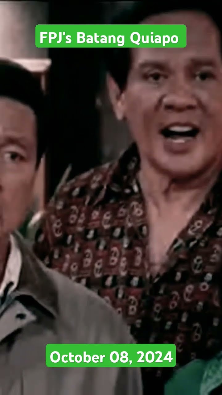 FPJ's Batang Quiapo October 08, 2024 YouTube