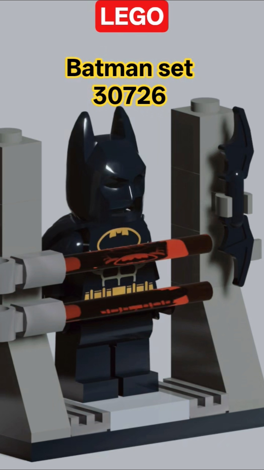 LEGO Batman: The Batsuit (30726) - 3D Blender #lego #batman - YouTube