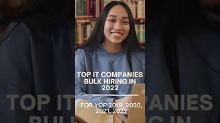Top IT Companies Mass Hiring 2022 | 2.5 Lakh+ jobs #tcs #wipro #HCL #freshers #Infosys #offcampus